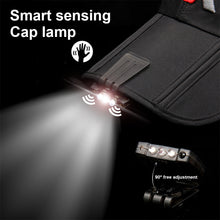 Load image into Gallery viewer, 1PC No Memory Smart Sensing Cap Clamp Light Outdoor Night Fishing Running LED Headlight USB Charging
