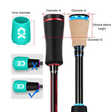 Load image into Gallery viewer, 4PCS Fishing Rod Back Cover High Elastic Silicone Lure Rod Tail Balance Weight With Drain Hole Fishing Accessories
