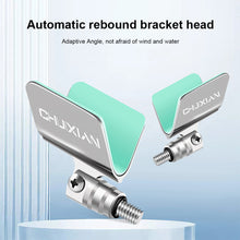 Load image into Gallery viewer, 1PC Multi-Function Automatic Rebound Aluminum Alloy Rod Holder Competitive Black Pit Fishing Bracket With Silicone Gasket Lure Accessories
