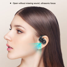 Load image into Gallery viewer, 5.4 Wireless Hanging Ear Bluetooth Headphones With LCD Smart Color Screen Leather Texture Long Endurance Sports Headphones
