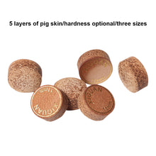 Load image into Gallery viewer, 1PC/5PCS 11/14MM Multi-Layer Pig Skin Neutral Pool Cue Tip Non-Slip High-Elastic Snooker Accessories
