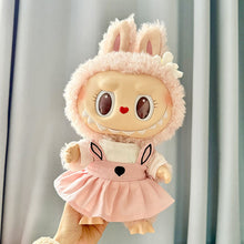 Load image into Gallery viewer, For 38 Cm Labubu plush doll clothes outfit doll MOKOKO coat rabbit ear strap skirt set Accessories Cute Decoration
