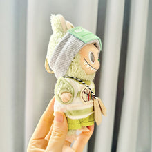Load image into Gallery viewer, For 17cm Labubu I II Idol Dolls Clothes Green Outfit With Bag Accessories Clothing Plush Doll's Clothes
