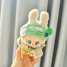 Load image into Gallery viewer, For 17cm Labubu I II Idol Dolls Clothes Green Outfit With Bag Accessories Clothing Plush Doll's Clothes
