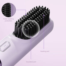 Load image into Gallery viewer, Portable Mini Charging Straight Hair Comb Fashionable Good Quality Negative Ion Hair Care Smooth Hair Care Wireless Straight Hair Comb
