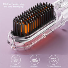 Load image into Gallery viewer, Portable Mini Charging Straight Hair Comb Fashionable Good Quality Negative Ion Hair Care Smooth Hair Care Wireless Straight Hair Comb
