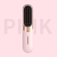 Load image into Gallery viewer, Wireless Straightening Comb Negative Ion Hair Care USB Charging Dry Wet Dual-use Straightener Ceramic Heating Straightening Rod
