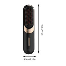 Load image into Gallery viewer, Wireless Straightening Comb Negative Ion Hair Care USB Charging Dry Wet Dual-use Straightener Ceramic Heating Straightening Rod
