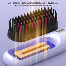 Load image into Gallery viewer, Multi Functional Straight Hair Comb Low Power Negative Ion Wireless Straight Hair Comb for Soft Smooth Hair Care Straight Hair Comb
