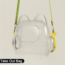 Load image into Gallery viewer, For 7cm Labubu Doll Storage Bag Cute Transparent Cotton Doll Crossbody Bag Toy Display Cabinet BJD Mini Sofa Accessories
