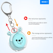 Load image into Gallery viewer, Mini Type-C rechargeable female self-defense and wolf-proof personal alarm, portable alarm for the elderly and children, high de
