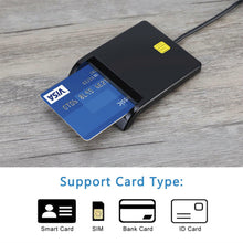 Load image into Gallery viewer, USB Smart Card Reader Stable Operation Reliable Simplicity for DNIE ATM CAC IC ID SIM Card Cloner Connector Windows
