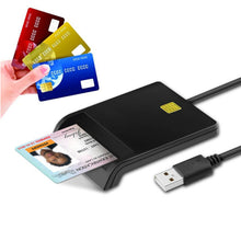 Load image into Gallery viewer, USB Smart Card Reader Stable Operation Reliable Simplicity for DNIE ATM CAC IC ID SIM Card Cloner Connector Windows
