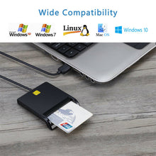 Load image into Gallery viewer, USB Smart Card Reader Stable Operation Reliable Simplicity for DNIE ATM CAC IC ID SIM Card Cloner Connector Windows
