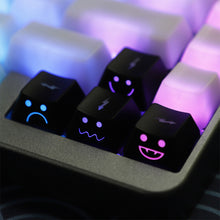 Load image into Gallery viewer, 4Pcs Cute Emo Keycap Set WASD Arrow Broadside Lighting Key Cap for Mechanical Keyboard Compatible with MX Switch
