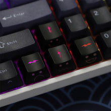 Load image into Gallery viewer, 4Pcs Cute Emo Keycap Set WASD Arrow Broadside Lighting Key Cap for Mechanical Keyboard Compatible with MX Switch
