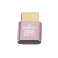Load image into Gallery viewer, HDMI Virtual Display Adapter HDMI-compatible 1.4 DDC EDID Dummy Plug Headless Ghost Display Emulator For Video Bitcoin Mining DP
