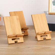 Load image into Gallery viewer, Wooden Desktop Phone Holder Lazy Phone Stand Smartphone Charging Stand Lazy Phone Bracket Mobilephone Support Tablet Stand
