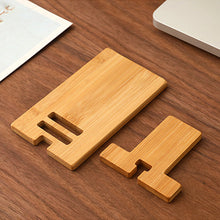 Load image into Gallery viewer, Wooden Desktop Phone Holder Lazy Phone Stand Smartphone Charging Stand Lazy Phone Bracket Mobilephone Support Tablet Stand
