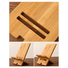 Load image into Gallery viewer, Wooden Desktop Phone Holder Lazy Phone Stand Smartphone Charging Stand Lazy Phone Bracket Mobilephone Support Tablet Stand
