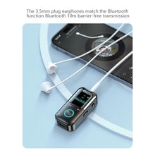Load image into Gallery viewer, Bluetooth 5.4 Receiver Transmitter 3.5mm AUX Audio Receiver Support TF Card Wireless Audio Adapter With Mic LED Digital Display
