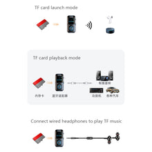 Load image into Gallery viewer, Bluetooth 5.4 Receiver Transmitter 3.5mm AUX Audio Receiver Support TF Card Wireless Audio Adapter With Mic LED Digital Display
