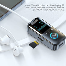 Load image into Gallery viewer, Bluetooth 5.4 Receiver Transmitter 3.5mm AUX Audio Receiver Support TF Card Wireless Audio Adapter With Mic LED Digital Display
