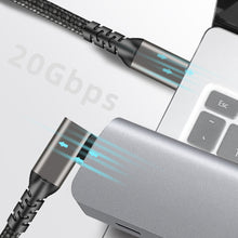Load image into Gallery viewer, USB C to USB C 20Gbps 3-0.2m Cable 5A 100W 4K60hz USB3.2 Gen2*2 Fast Charge for Oculus Quest Link VR Headset Data Transfer USB-C VR
