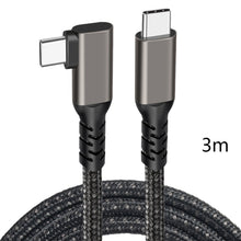 Load image into Gallery viewer, USB C to USB C 20Gbps 3-0.2m Cable 5A 100W 4K60hz USB3.2 Gen2*2 Fast Charge for Oculus Quest Link VR Headset Data Transfer USB-C VR
