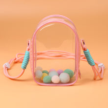 Load image into Gallery viewer, For 15cm Labubu V2 Sitting Party 15cm Cotton Doll Outfit Crossbody Pain Bag PVC Storage Bag Dolls Display Bag

