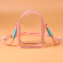 Load image into Gallery viewer, For 15cm Labubu V2 Sitting Party 15cm Cotton Doll Outfit Crossbody Pain Bag PVC Storage Bag Dolls Display Bag
