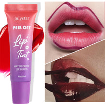 Load image into Gallery viewer, 6 Colors Fruit Flavored Matte Tearing Lip Gloss Waterproof Non-sticky Long-lasting Peel-off Liquid Lipstick Lip Makeup Cosmetics
