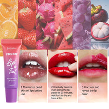 Load image into Gallery viewer, 6 Colors Fruit Flavored Matte Tearing Lip Gloss Waterproof Non-sticky Long-lasting Peel-off Liquid Lipstick Lip Makeup Cosmetics
