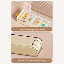 Load image into Gallery viewer, 7-grid Sealed Pill Box Portable Moistureproof Dustproof Medicine Box Large Capacity Daily Medication Jewelry Storage Box
