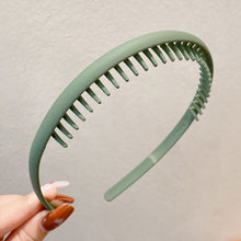 Load image into Gallery viewer, Simple Non-slip Comb Tooth Headband Multicolor Frosted Hair Hoop Headband Headwear Hair Styling Accessories for Women
