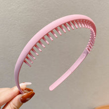 Load image into Gallery viewer, Simple Non-slip Comb Tooth Headband Multicolor Frosted Hair Hoop Headband Headwear Hair Styling Accessories for Women
