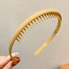 Load image into Gallery viewer, Simple Non-slip Comb Tooth Headband Multicolor Frosted Hair Hoop Headband Headwear Hair Styling Accessories for Women
