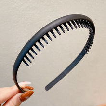 Load image into Gallery viewer, Simple Non-slip Comb Tooth Headband Multicolor Frosted Hair Hoop Headband Headwear Hair Styling Accessories for Women
