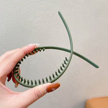 Load image into Gallery viewer, Simple Non-slip Comb Tooth Headband Multicolor Frosted Hair Hoop Headband Headwear Hair Styling Accessories for Women
