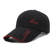 Load image into Gallery viewer, Extended Brim Printed Canvas Baseball Cap Comfortable Breathable Adjustable Casual Outdoor Sunshade Cap for Men Women
