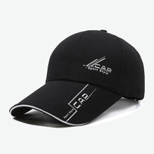 Load image into Gallery viewer, Extended Brim Printed Canvas Baseball Cap Comfortable Breathable Adjustable Casual Outdoor Sunshade Cap for Men Women
