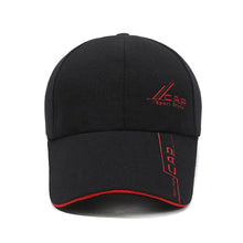 Load image into Gallery viewer, Extended Brim Printed Canvas Baseball Cap Comfortable Breathable Adjustable Casual Outdoor Sunshade Cap for Men Women
