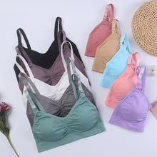 Load image into Gallery viewer, Front Button Nursing Bra Seamless Anti-sagging Gathering Without Steel Ring Underwear Comfortable Breathable Lingerie
