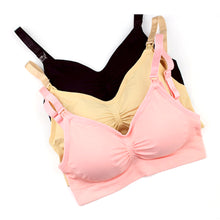 Load image into Gallery viewer, Front Button Nursing Bra Seamless Anti-sagging Gathering Without Steel Ring Underwear Comfortable Breathable Lingerie

