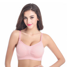 Load image into Gallery viewer, Front Button Nursing Bra Seamless Anti-sagging Gathering Without Steel Ring Underwear Comfortable Breathable Lingerie
