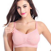 Load image into Gallery viewer, Front Button Nursing Bra Seamless Anti-sagging Gathering Without Steel Ring Underwear Comfortable Breathable Lingerie
