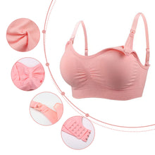 Load image into Gallery viewer, Front Button Nursing Bra Seamless Anti-sagging Gathering Without Steel Ring Underwear Comfortable Breathable Lingerie
