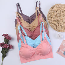 Load image into Gallery viewer, Front Button Nursing Bra Seamless Anti-sagging Gathering Without Steel Ring Underwear Comfortable Breathable Lingerie
