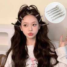 Load image into Gallery viewer, 10pcs Hair Root Fluffy Hairpins Seamless Bangs Clips Simple Silver Alloy Hair Clips Headwear Hair Accessories for Women
