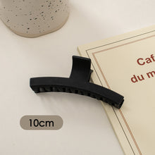 Load image into Gallery viewer, Simple Black Frosted Hairpin Hair Claw Clip Solid Color Multishaped Durable Headwear Hair Clip Hair Accessory for Women
